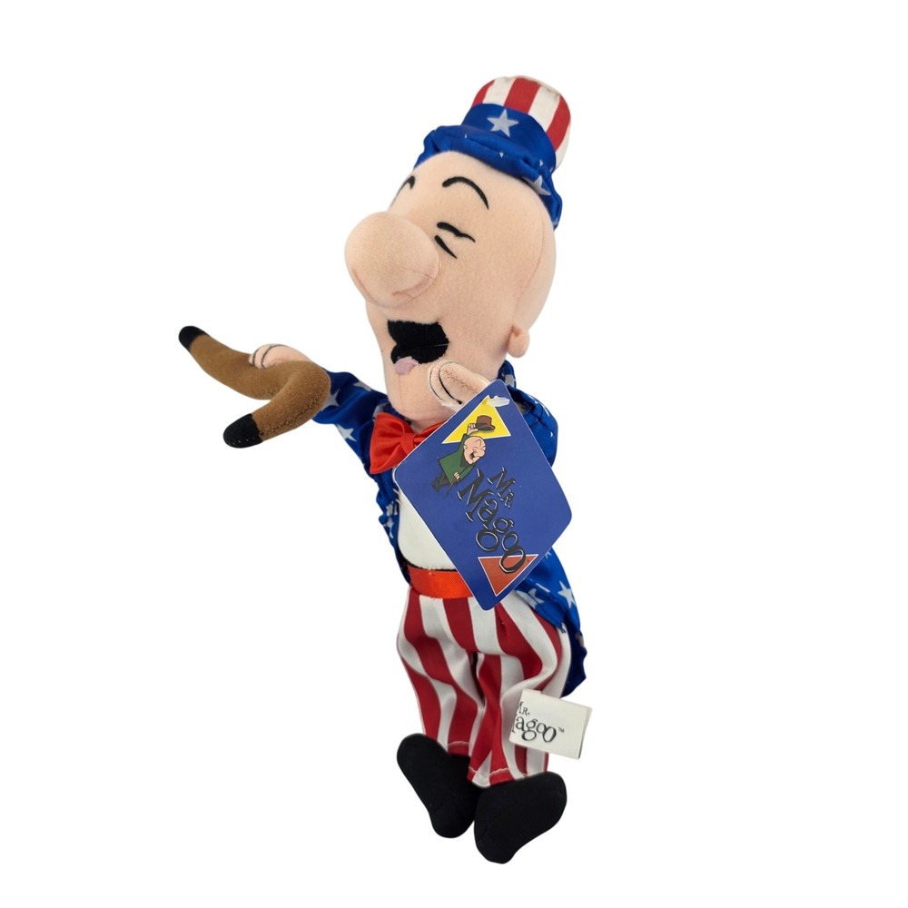 Toy Factory Mr Magoo Uncle Sam Patriotic Plush Toy NEW Vintage Retro Nostalgia